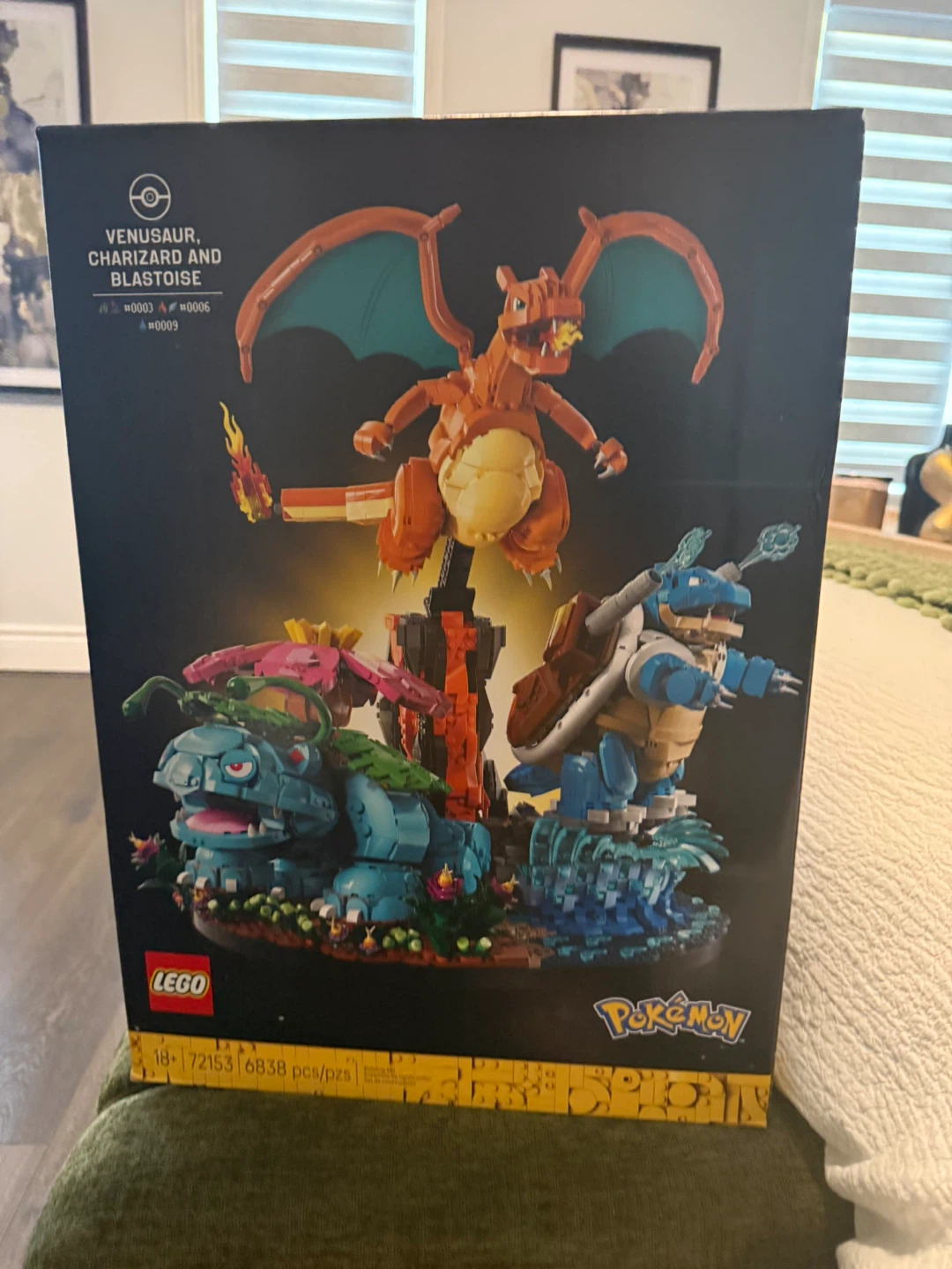 LEGO Pokémon Venusaur, Charizard, and Blastoise Set