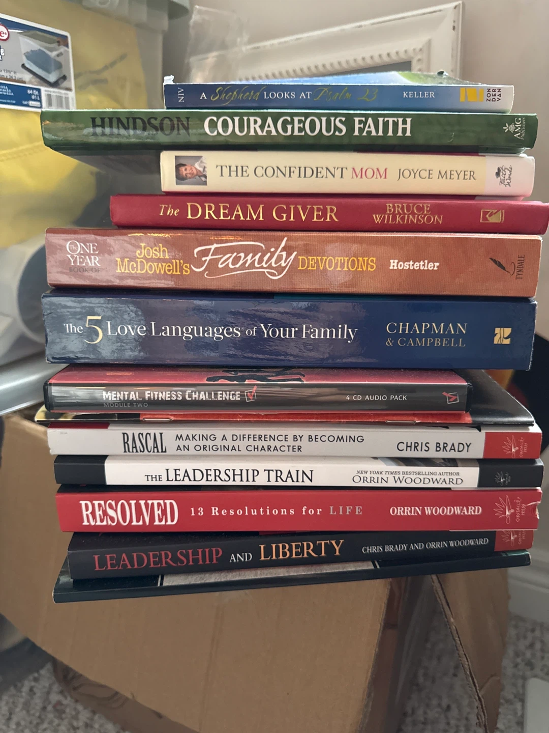 Stack of 13 Books - Devotional & Leadership Titles