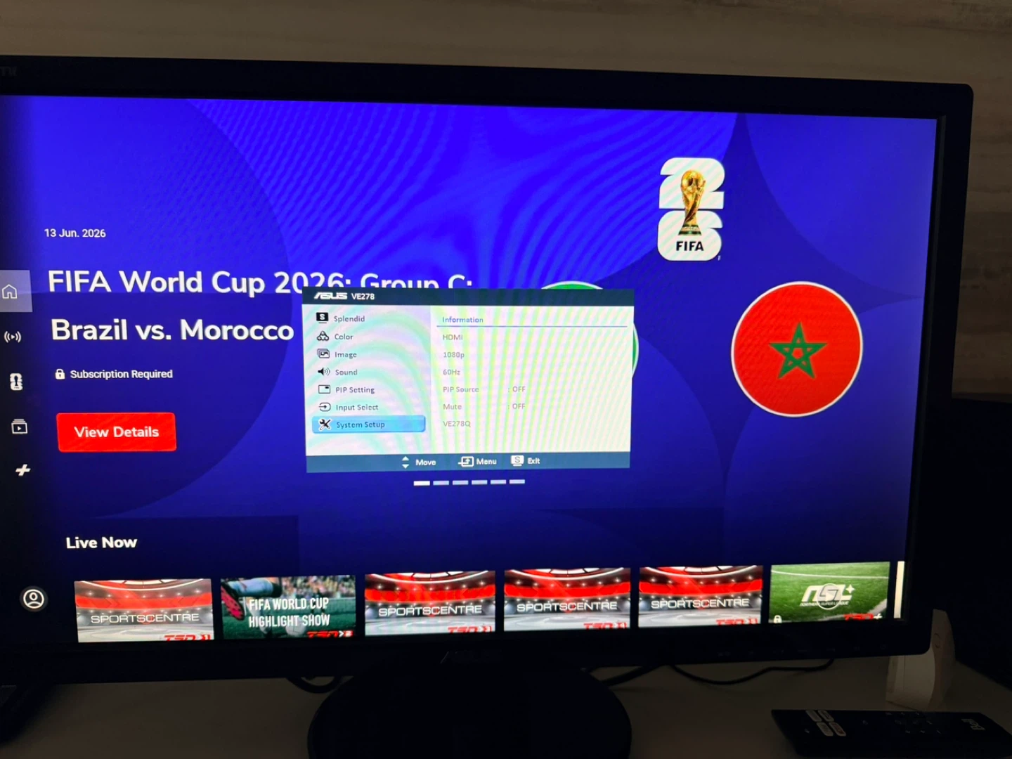 ASUS VE278 Monitor ⚽️