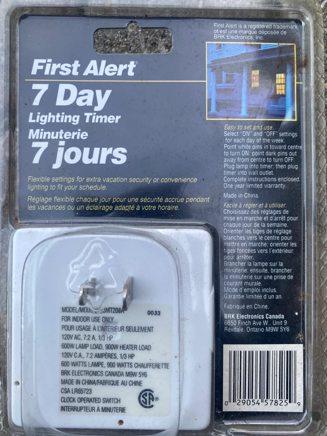 First Alert ⚽️ 7 Day Lighting Timer - photo 2