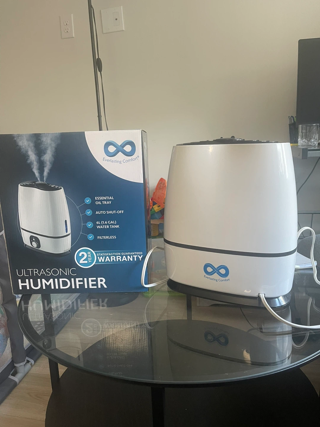 Everlasting Comfort Ultrasonic Humidifier - 6L
