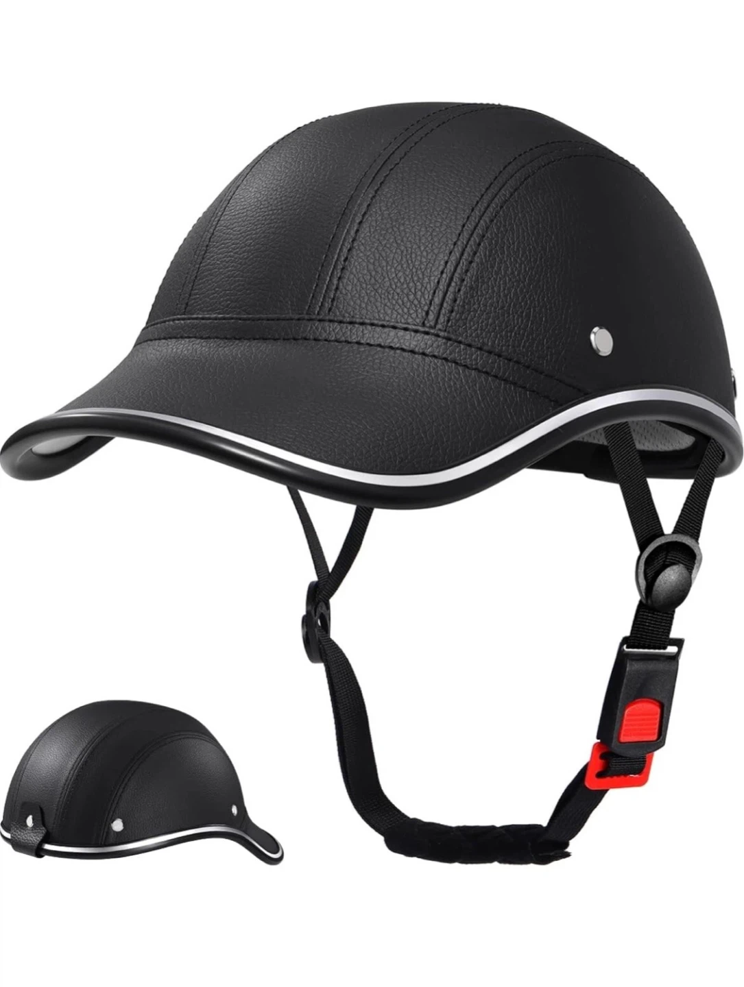 Black Retro Baseball Cap Style Helmet