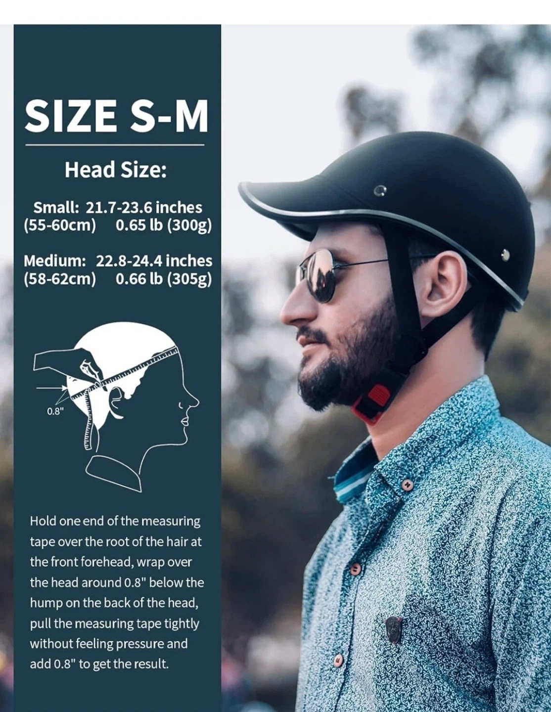 Black Retro Baseball Cap Style Helmet - photo 3
