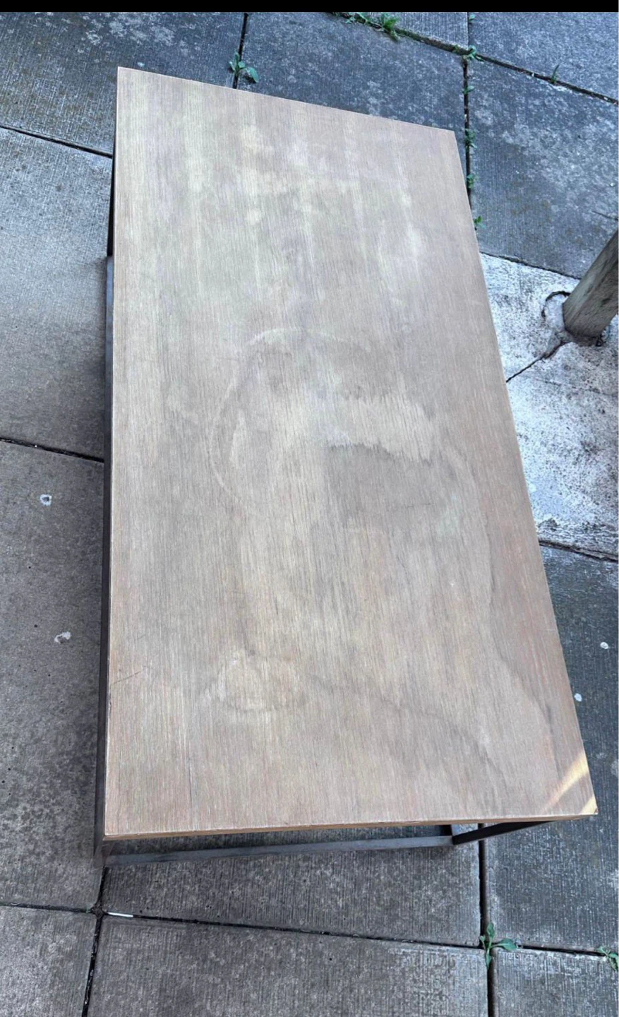 Wood and Metal Coffee Table - photo 2