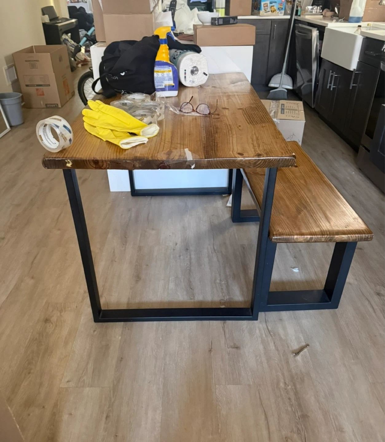 Wooden Dining Table ** no Bench