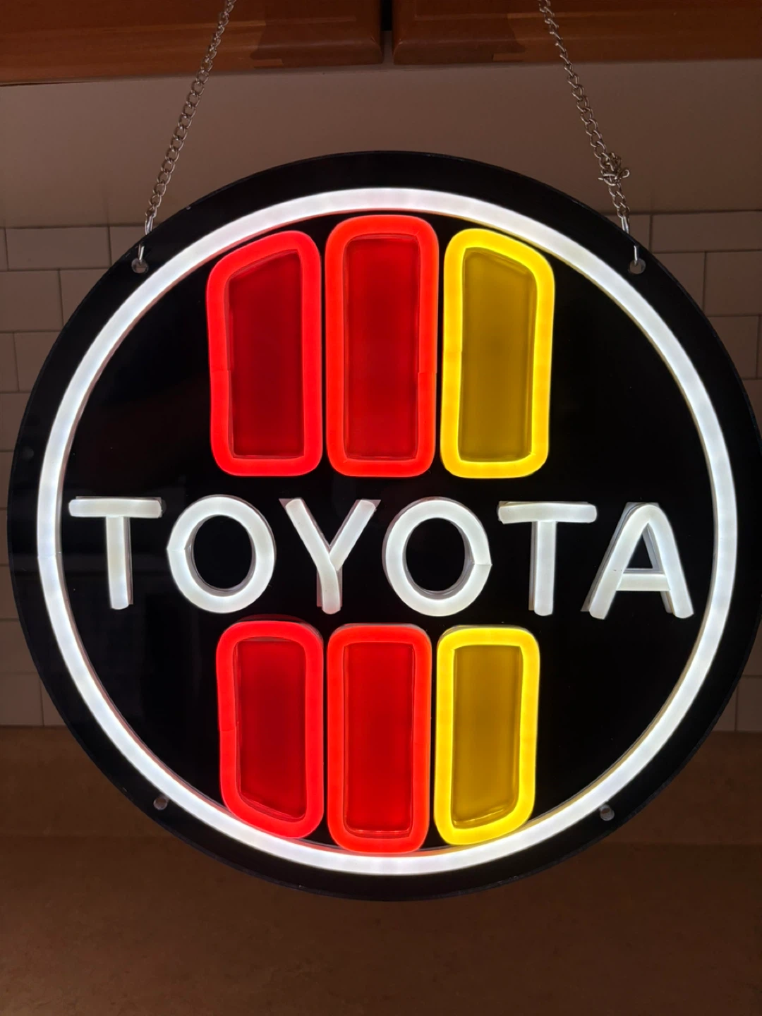 Toyota LED adjustable brightness USB plug 13 in circular