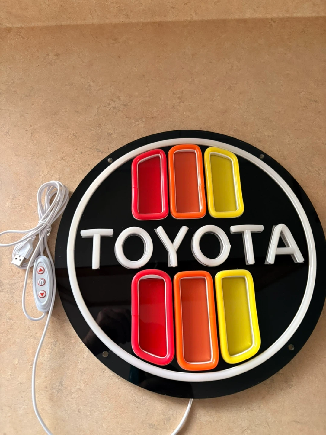 Toyota LED adjustable brightness USB plug 13 in circular - photo 4