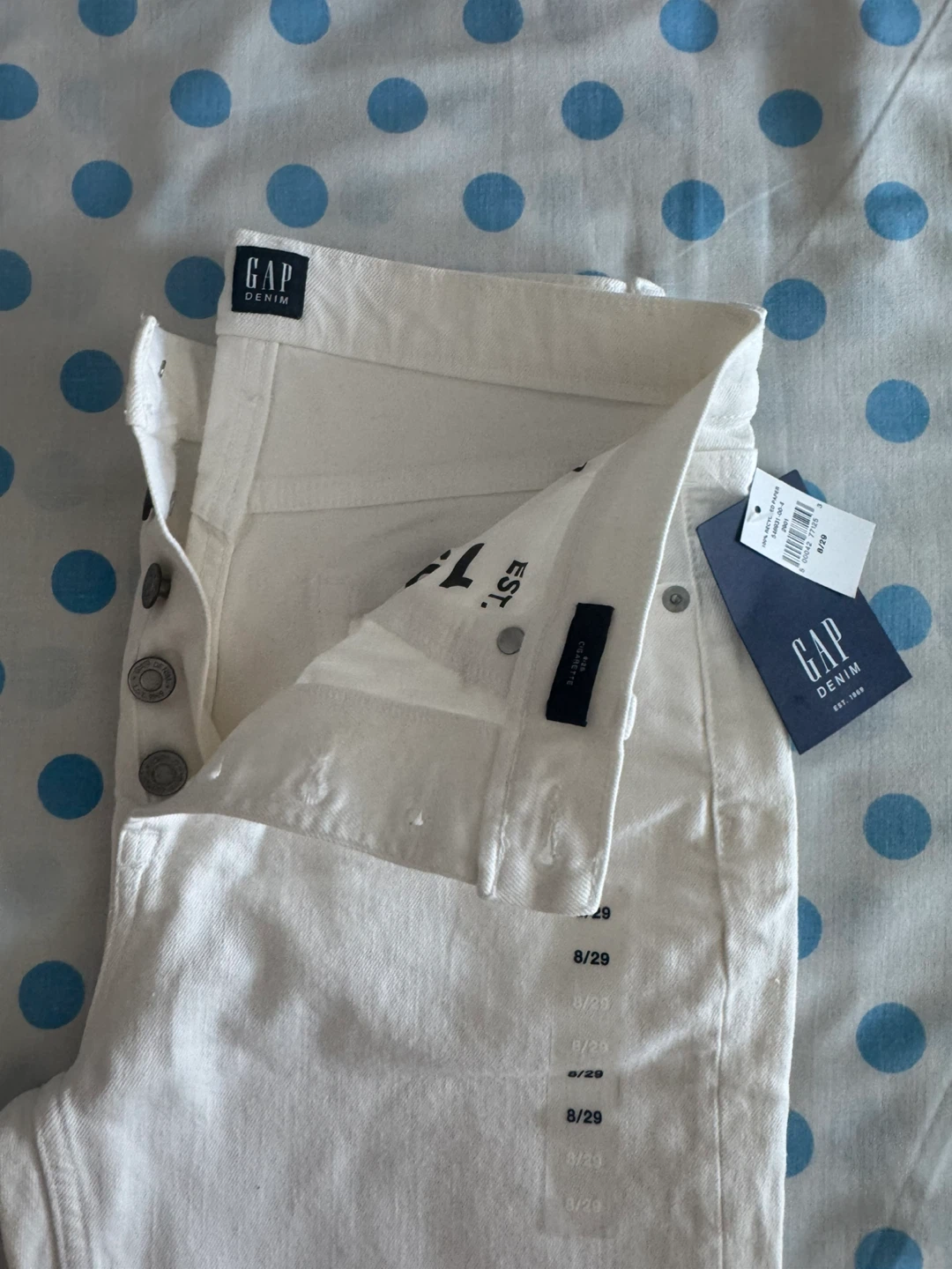 GAP White Denim Jeans - photo 2