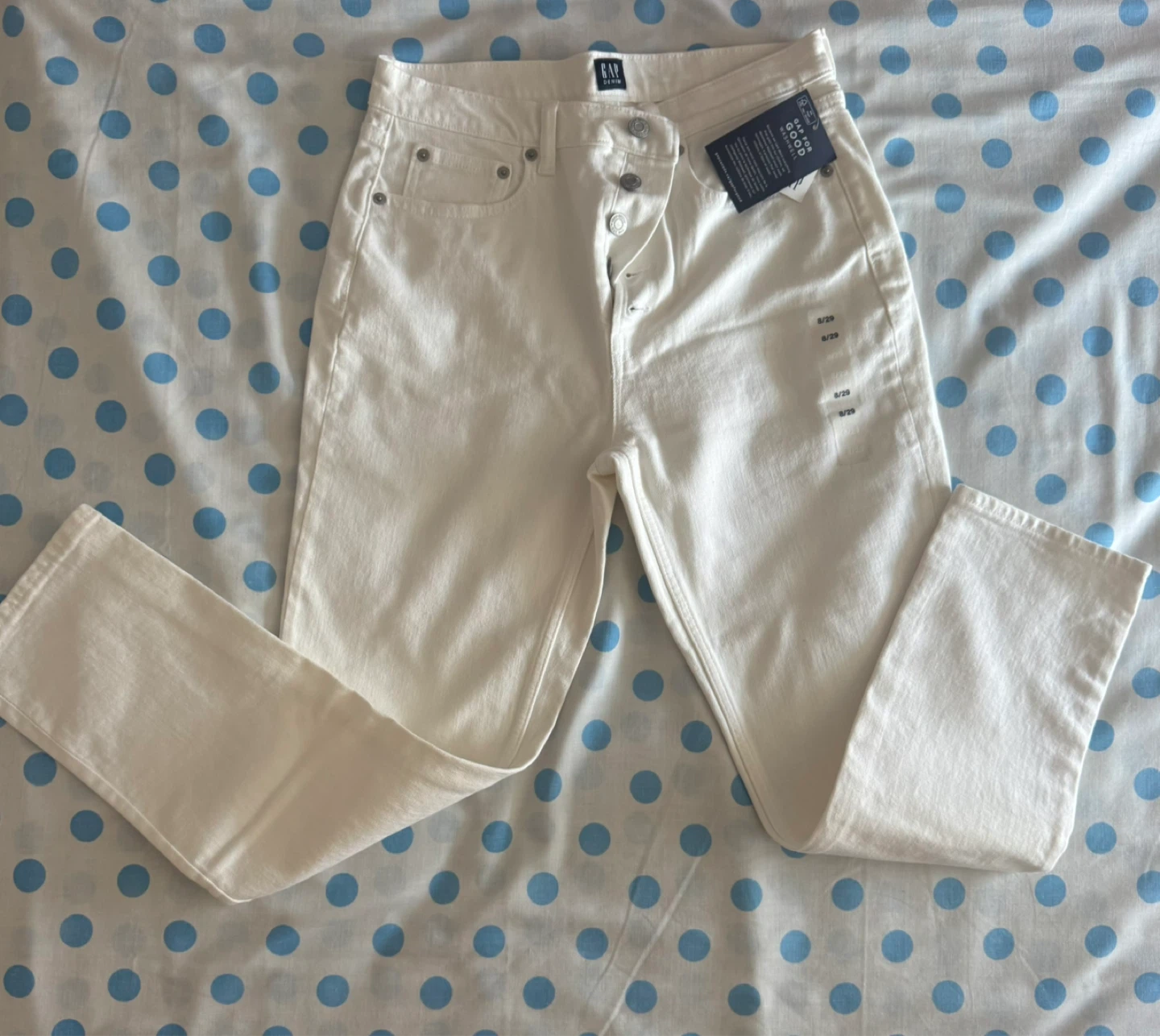 GAP White Denim Jeans - photo 3