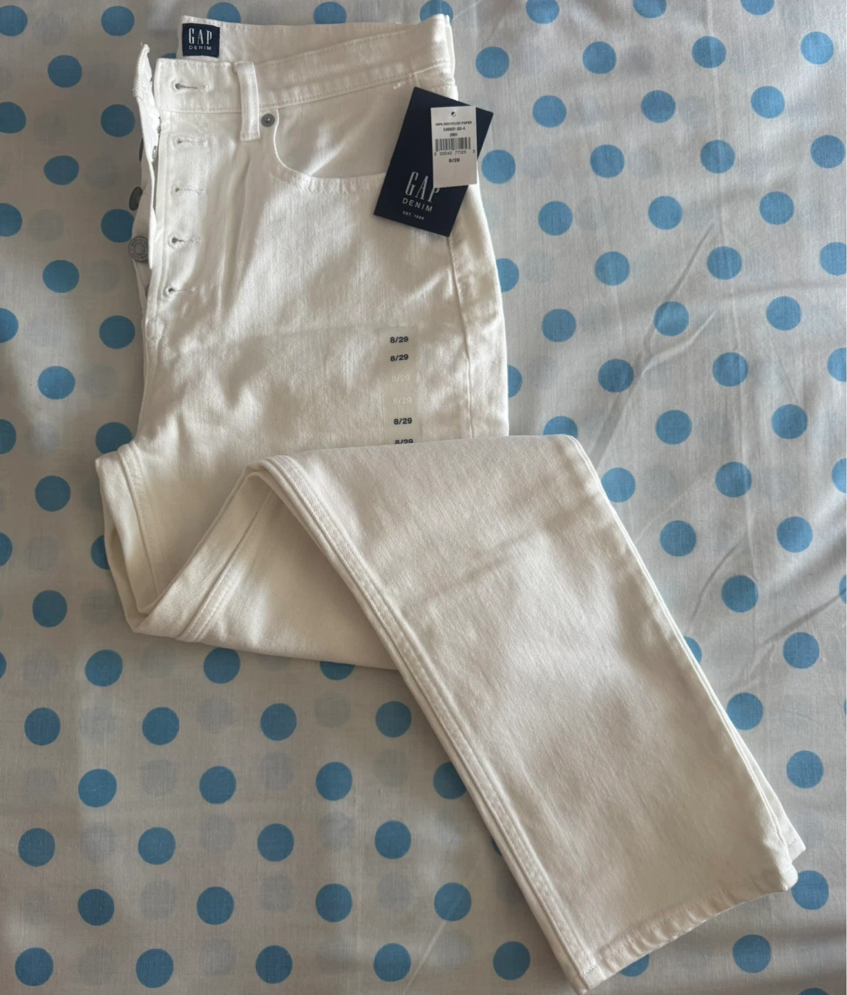 GAP White Denim Jeans