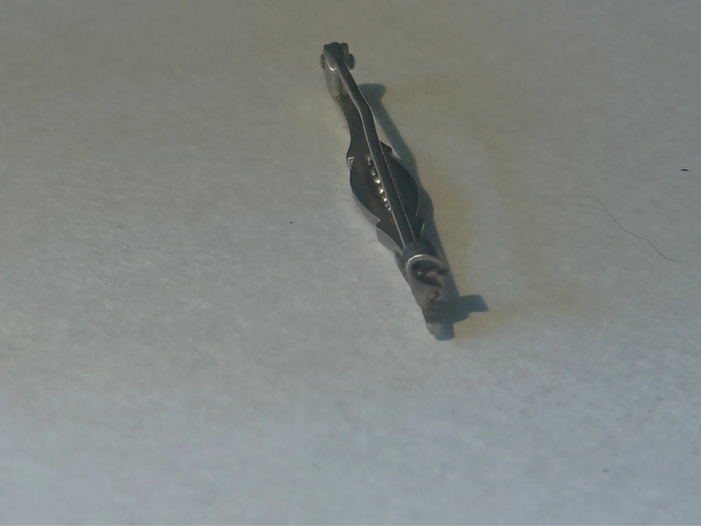 Signed Andreas Daub Art Deco Seed Pearl Bar Pin - photo 4