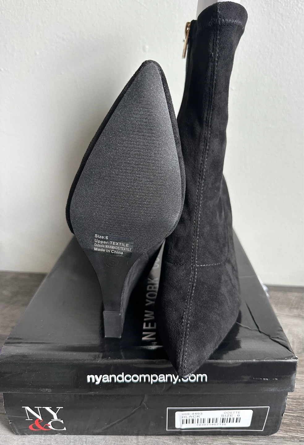 NY & Company Black "Odette" Wedge Ankle Boots - Size 6 - photo 3