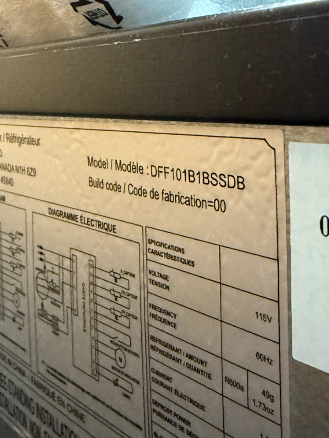 Danby DFF101B1SSDB Refrigerator - photo 4