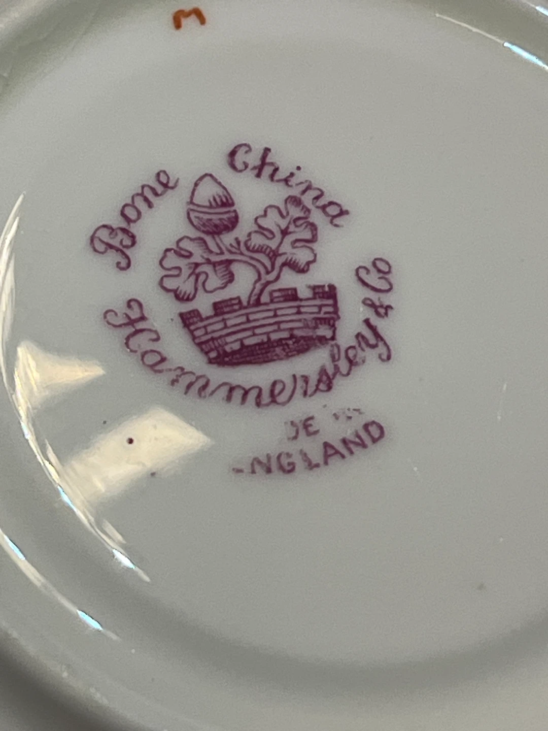 ⚽ Hammrley Bone China Saucer - photo 3