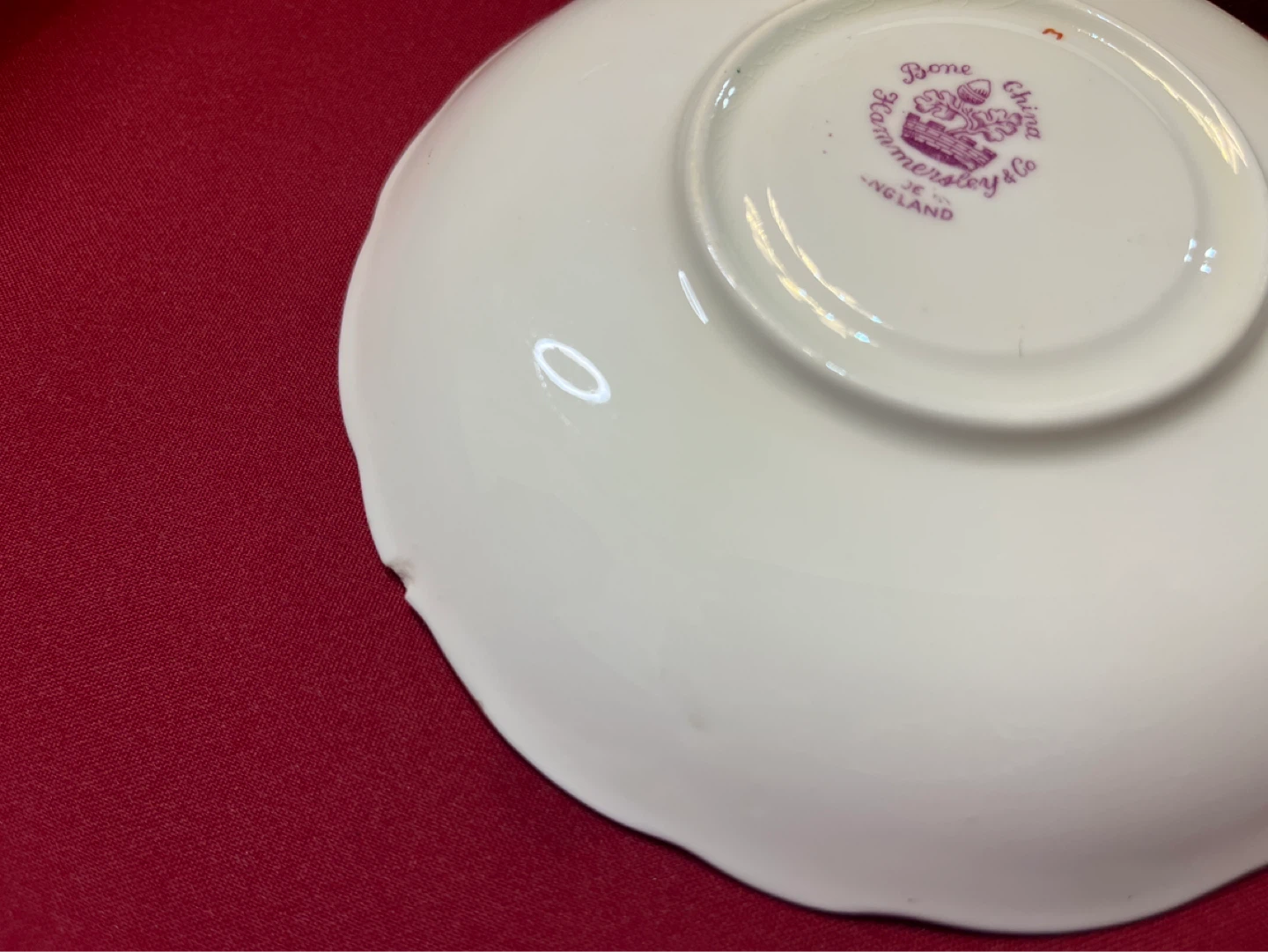 ⚽ Hammrley Bone China Saucer - photo 5