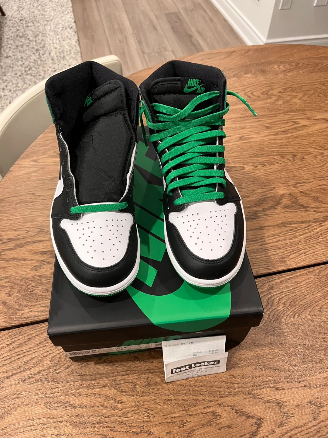 Jordan 1 High Lucky Green Size 9 - photo 2