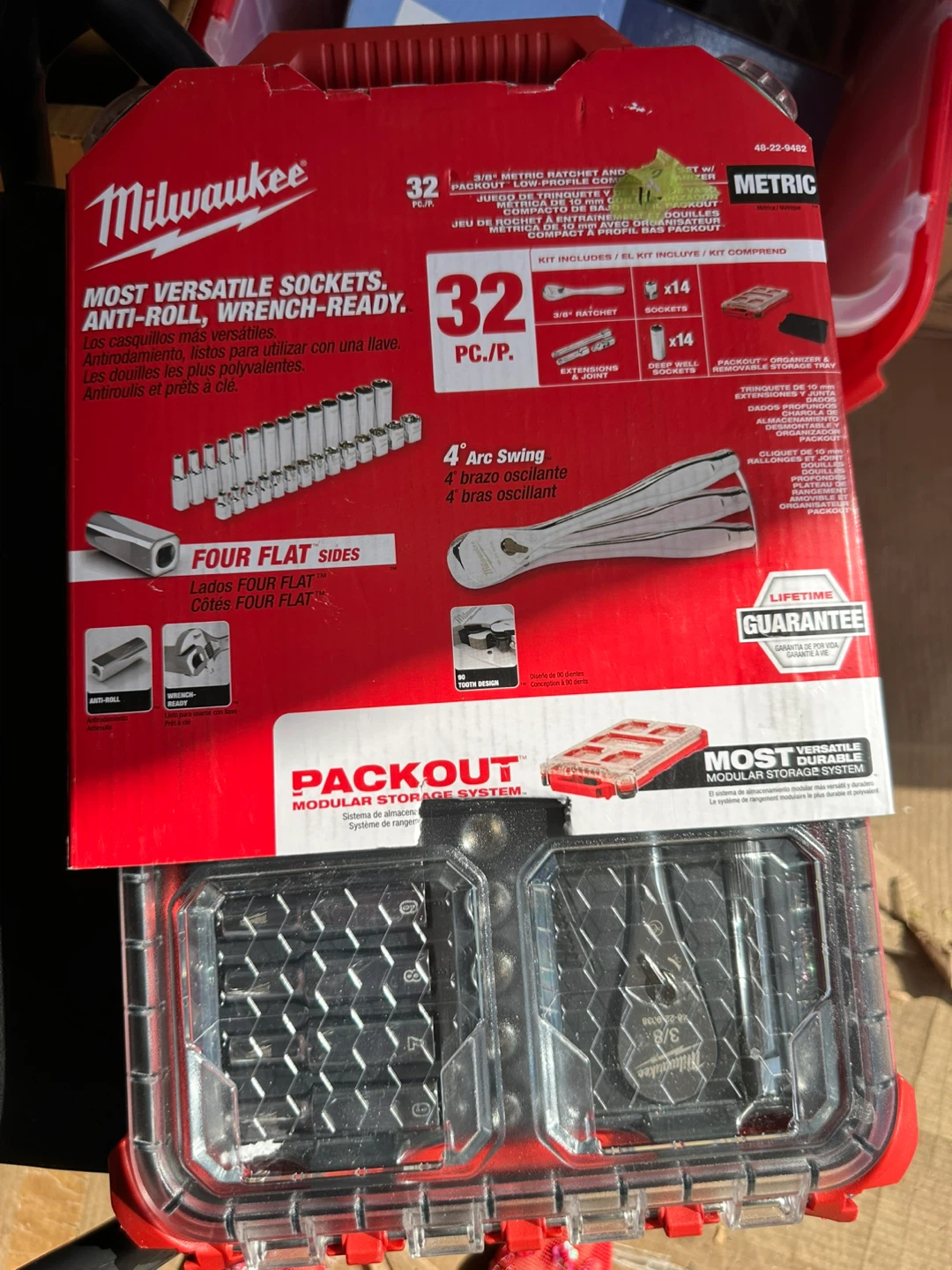 Milwaukee 32-Piece Metric Socket Set with PACKOUT Organizer