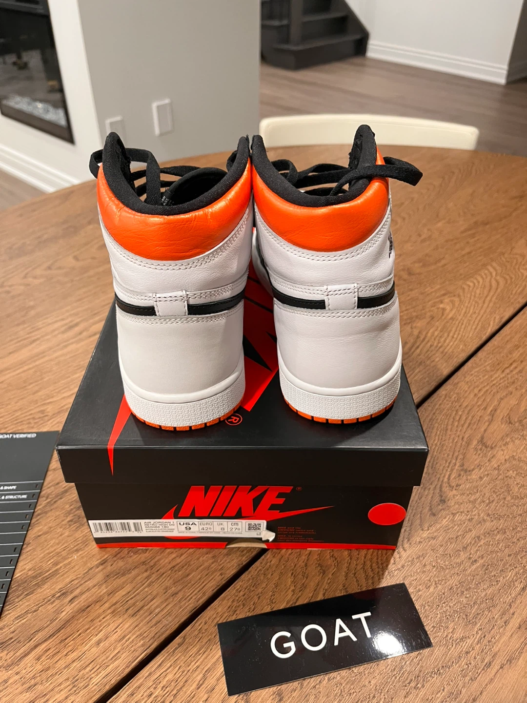 Jordan 1 High Electro Orange Size 9 - photo 5