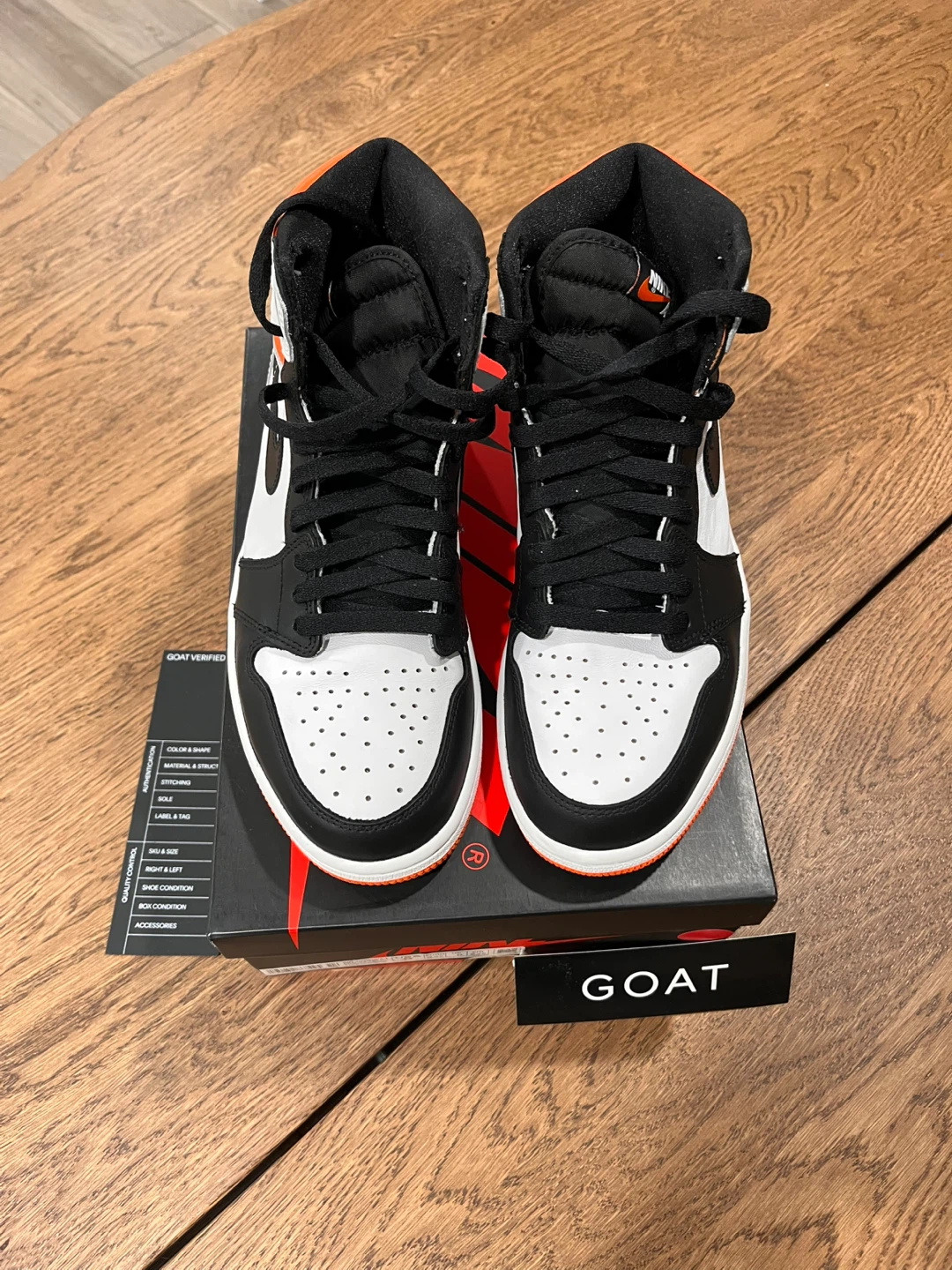 Jordan 1 High Electro Orange Size 9 - photo 2