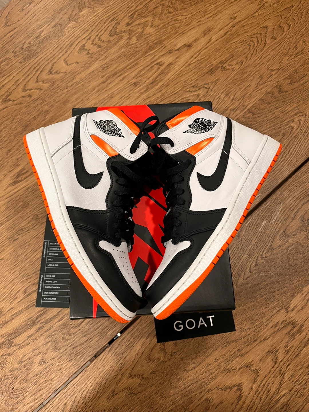 Jordan 1 High Electro Orange Size 9 - photo 3