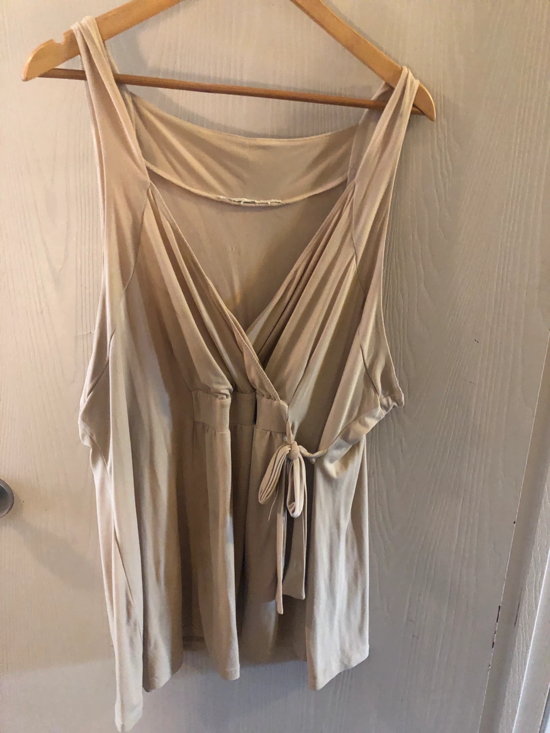 ⚽️2X Beige Wrap Tank Top