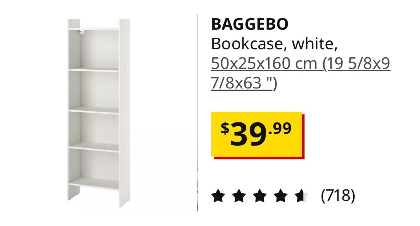 IKEA Baggebo bookshelf - photo 2
