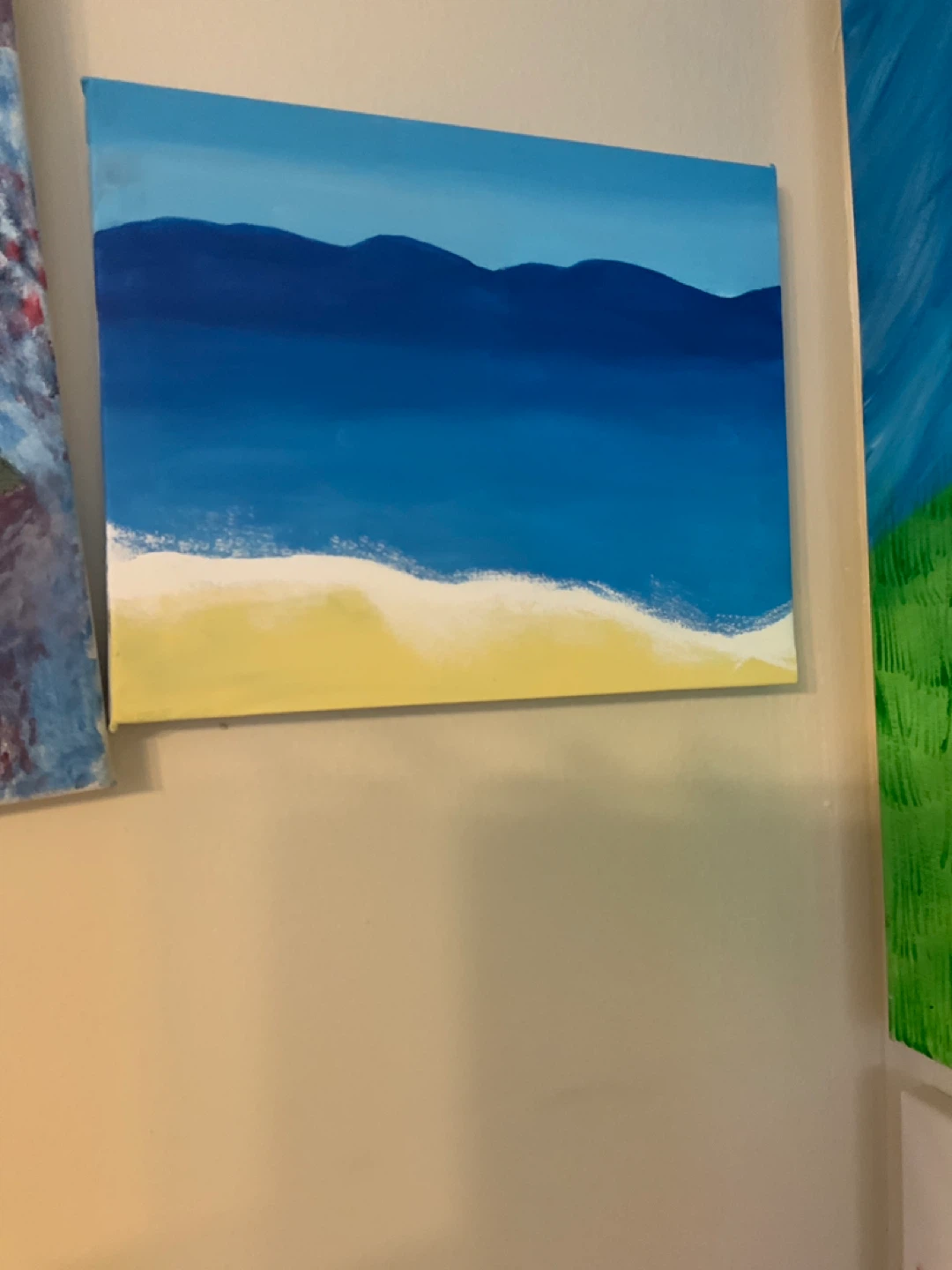 Canvas Painting - Beach Scene