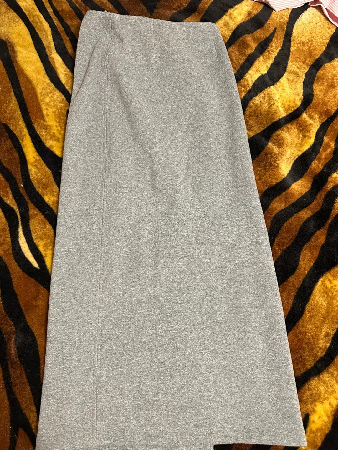 Grey Zara Midi Skirt