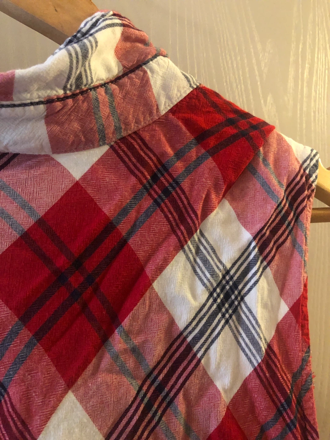 ⚽️ mySTYLE Plaid Sleeveless Button-Up Shirt - photo 3