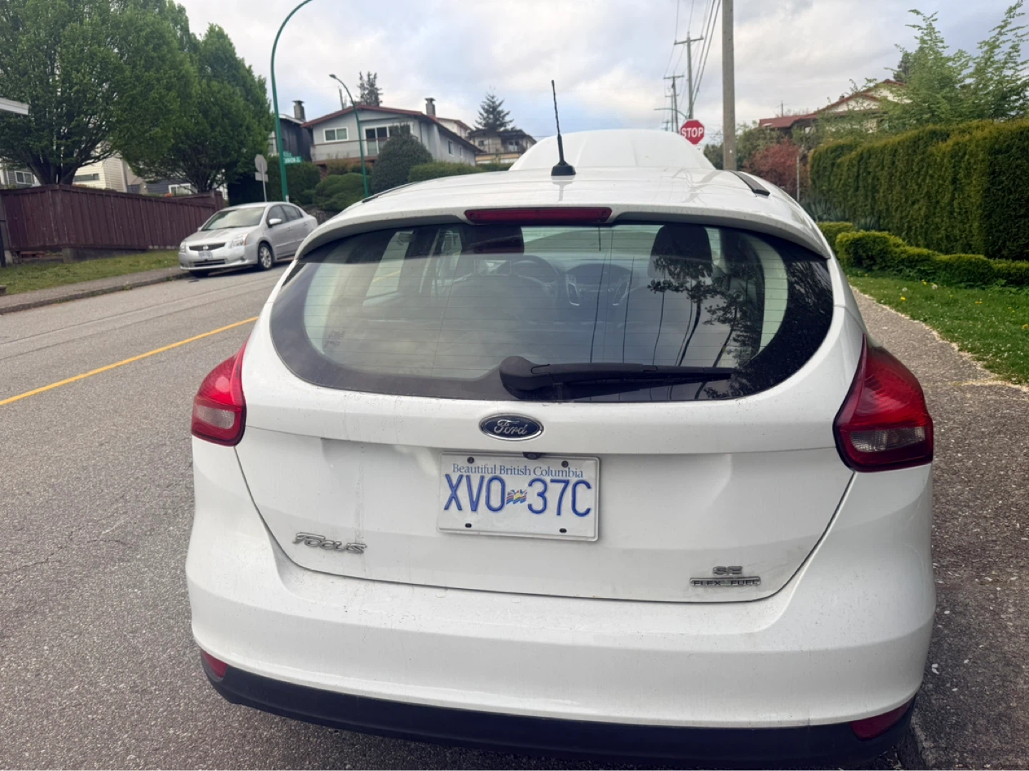White Ford Focus SE Hatchback - photo 2