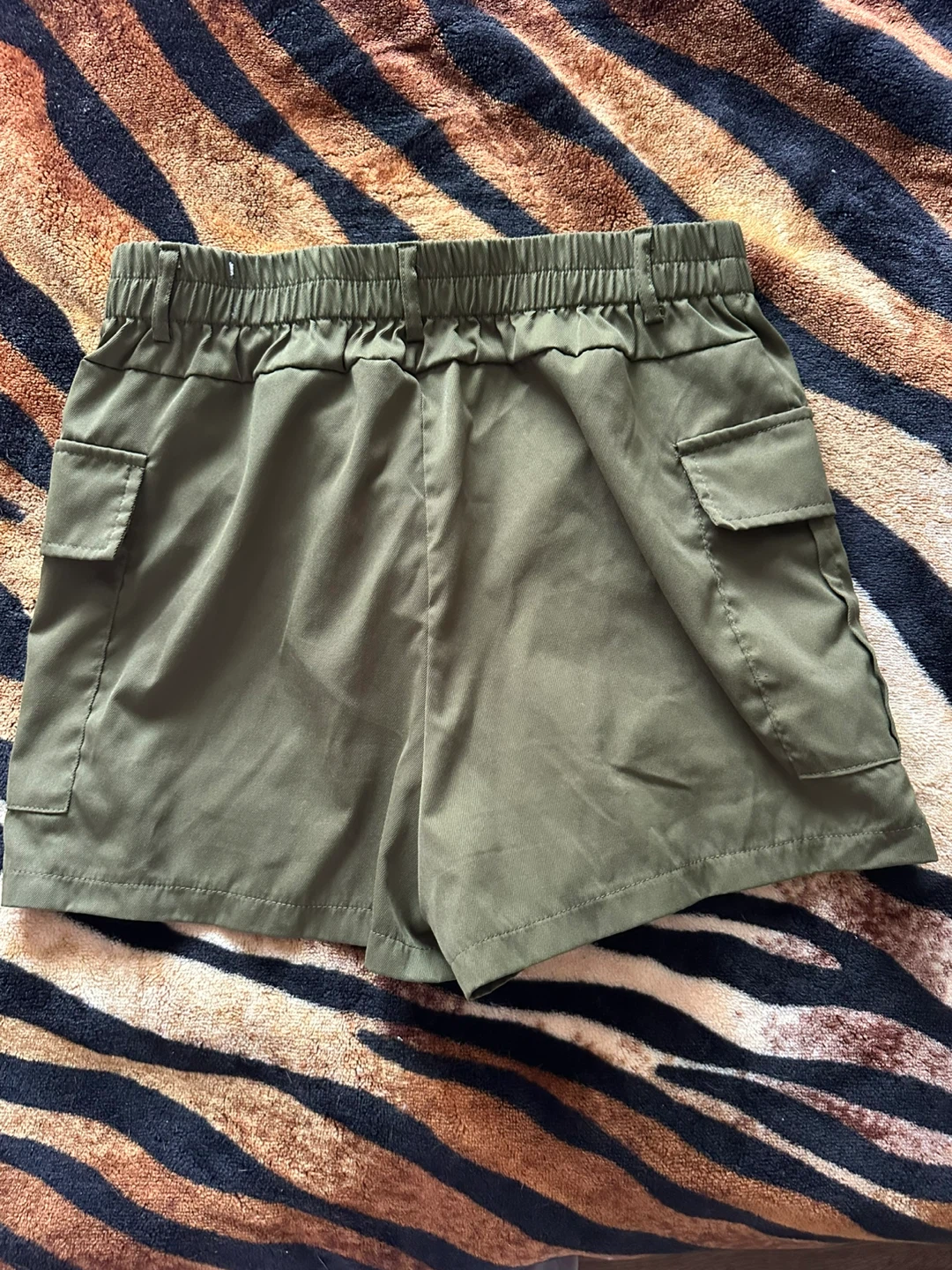 Olive Green Cargo Shorts - photo 3