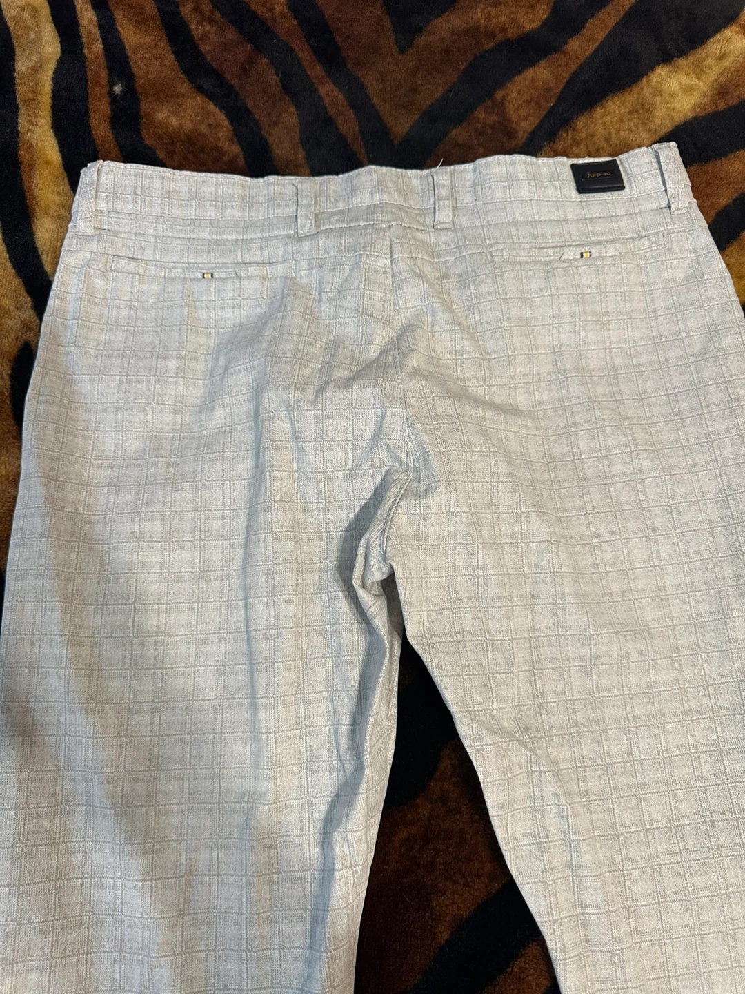 Light Grey Plaid Dress Pants - photo 2