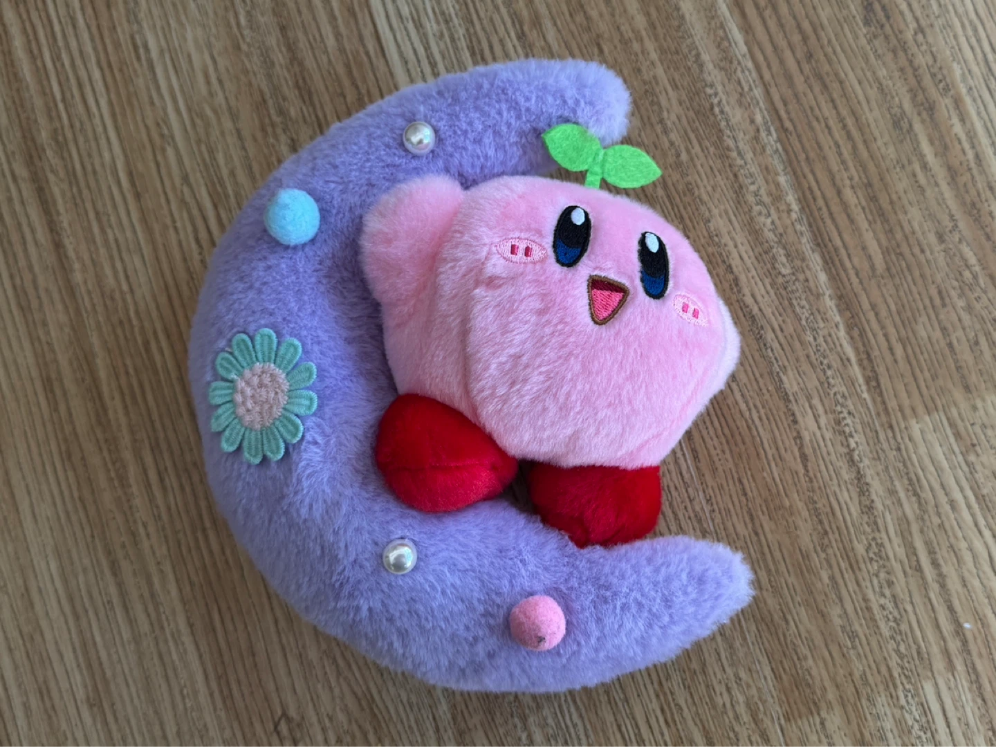 Kirby Plush Toy on Moon