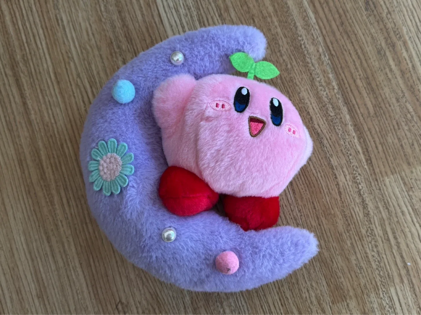 Kirby Plush Toy on Moon