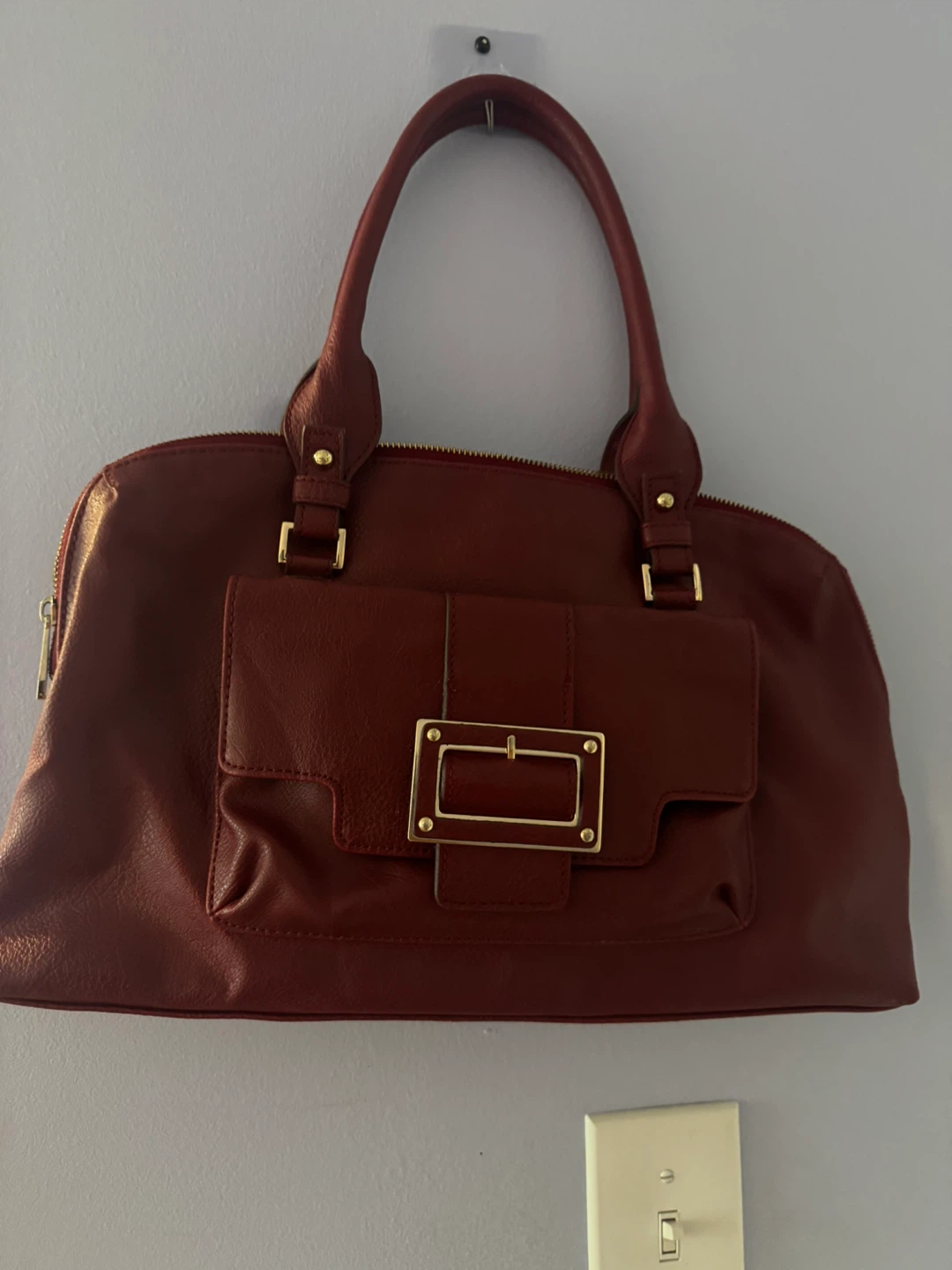 Vintage Y2K Red Leather Bag