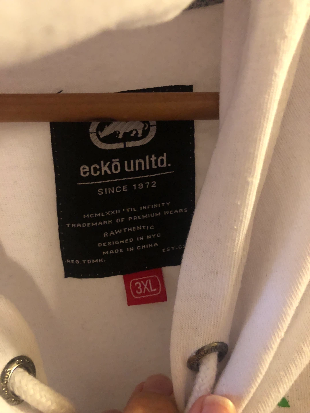 ⚽️ Ecko Unltd. White Hoodie - photo 5