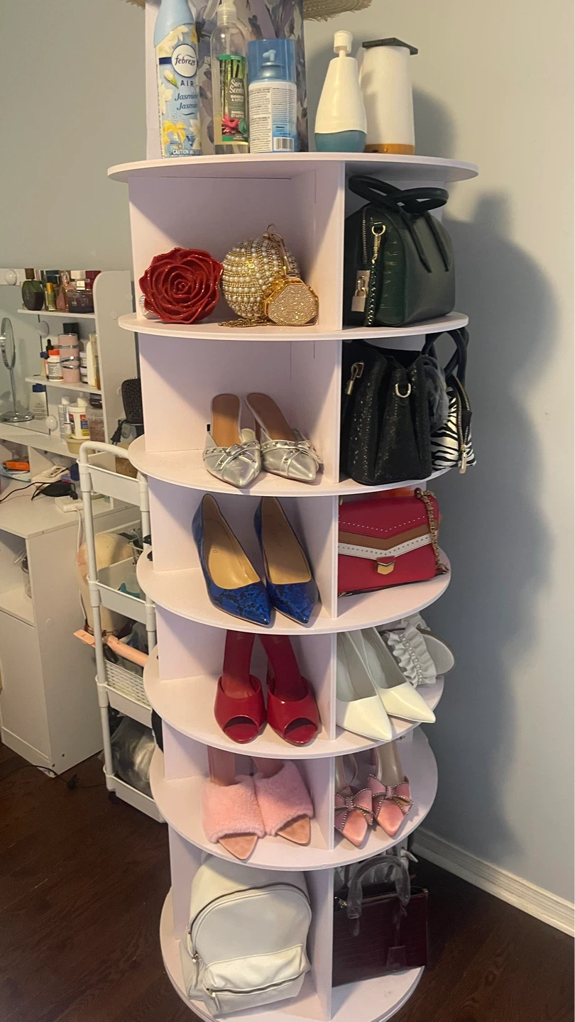 360 Rotating Shoe Storage Shelf