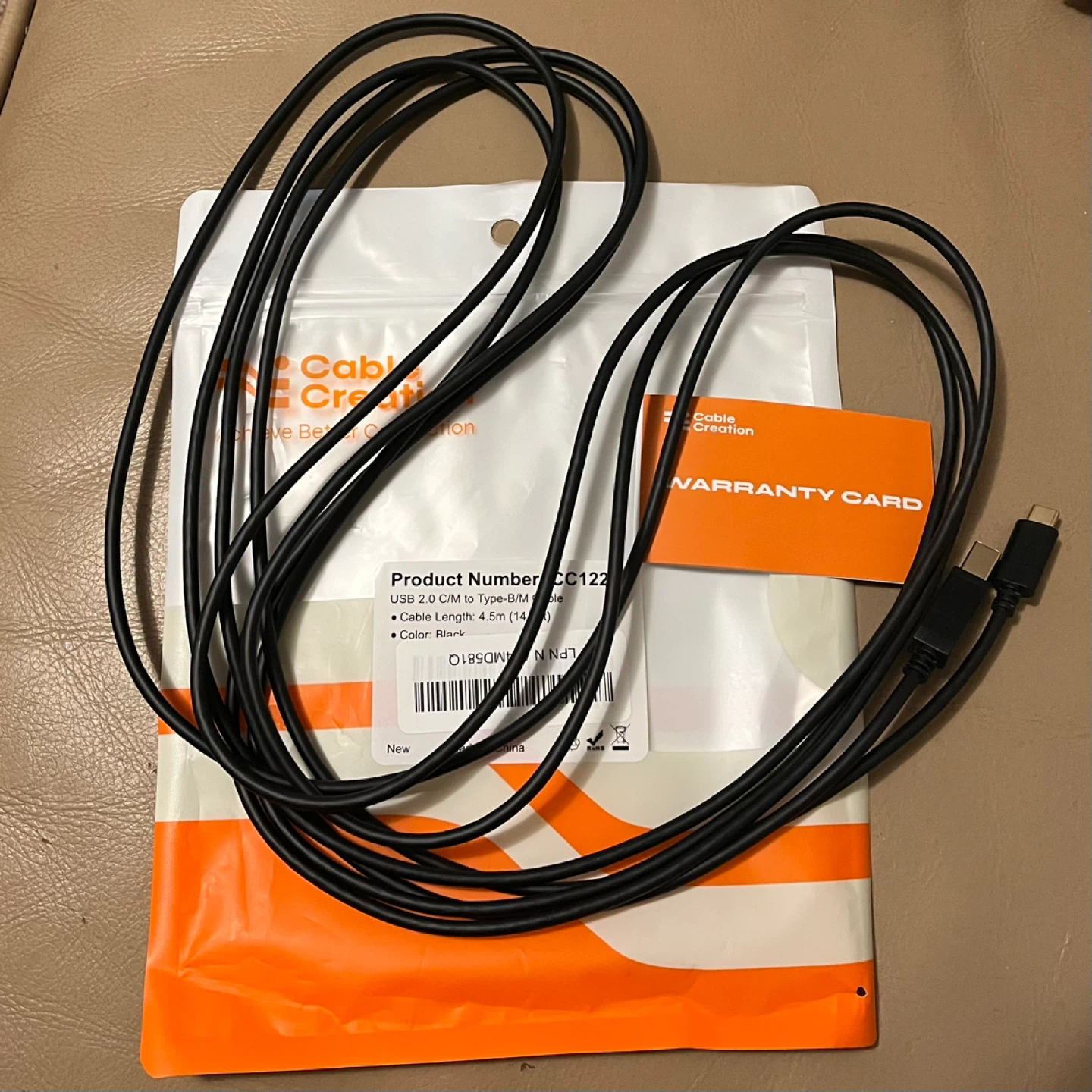 CableCreation USB 2.0 C to B Cable - 4.5m - photo 2