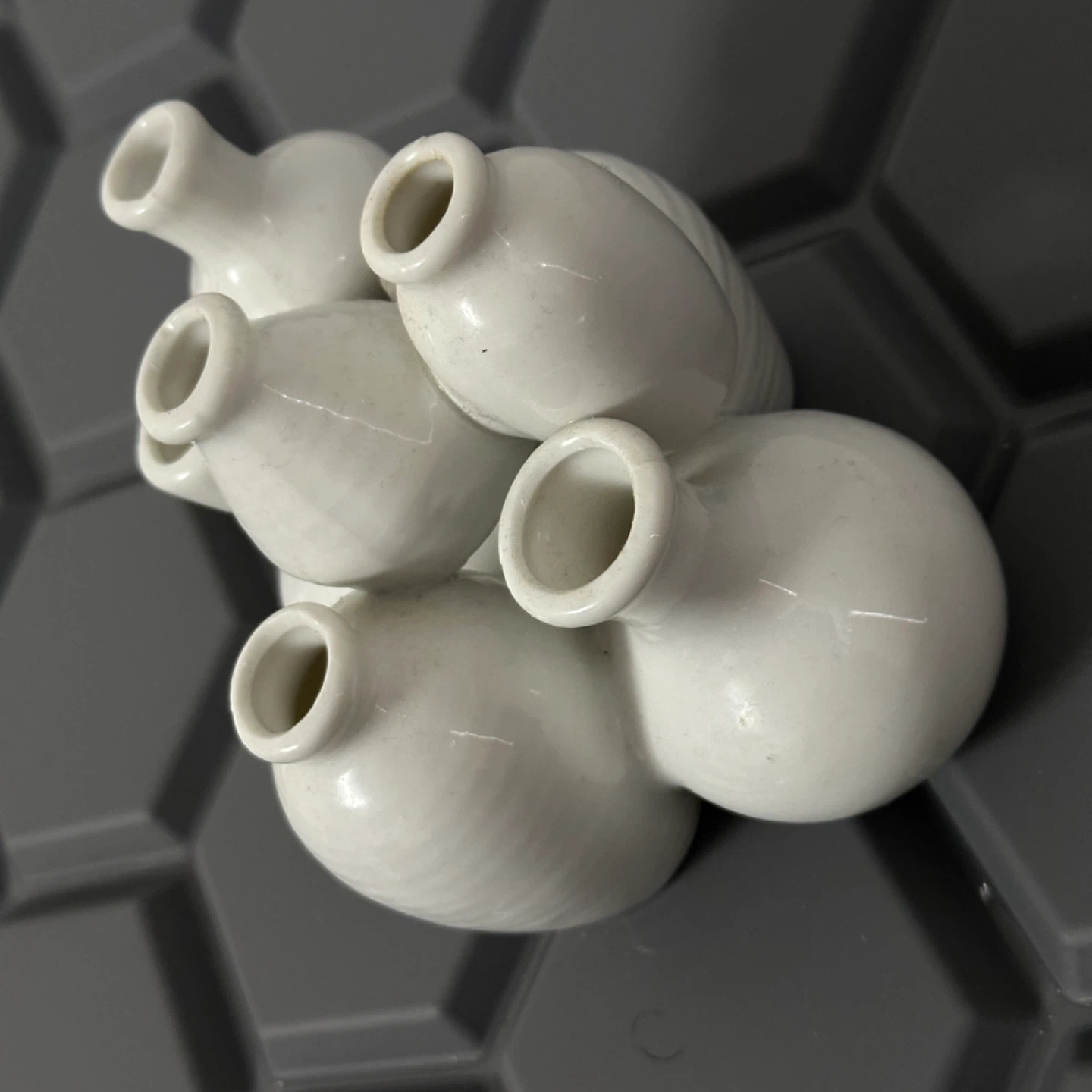White Ceramic Mini Vases - photo 2