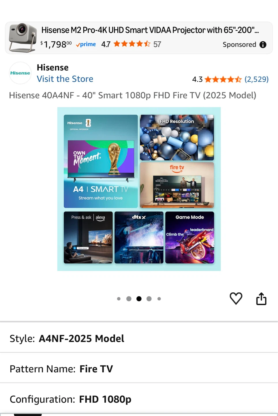 Hisense fire stick 40 inch tv - photo 2