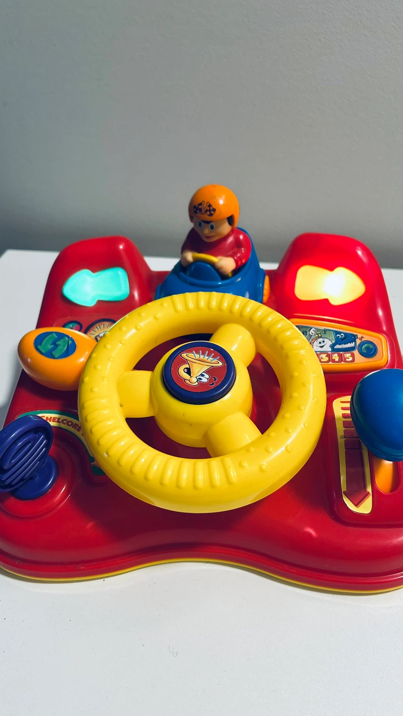 Vintage Shelcore Interactive Driving Wheel Toy