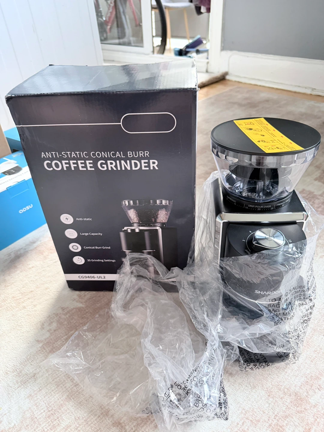 SHARDOR Conical Burr Coffee Grinder CG9406-UL2