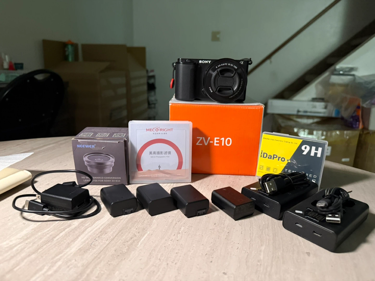 Sony ZV-E10 Camera with Accessories