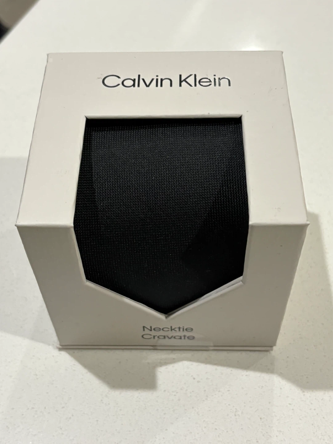 Calvin Klein Black Silk Blend Necktie ⚽
