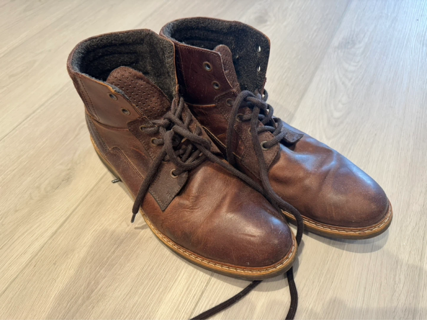 Men's Brown Leather Boots