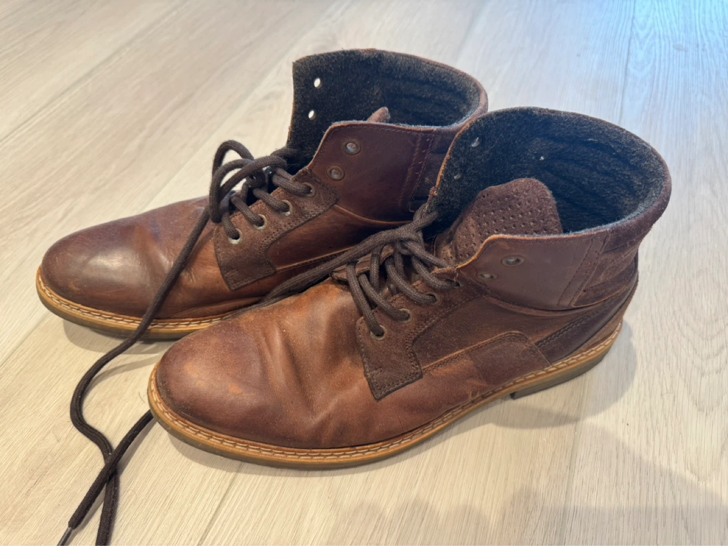 Men's Brown Leather Boots - photo 2