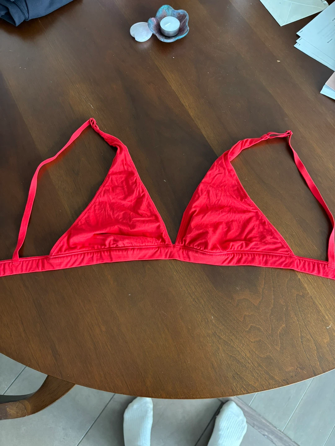 Lululemon Red Triangle Activewear Top