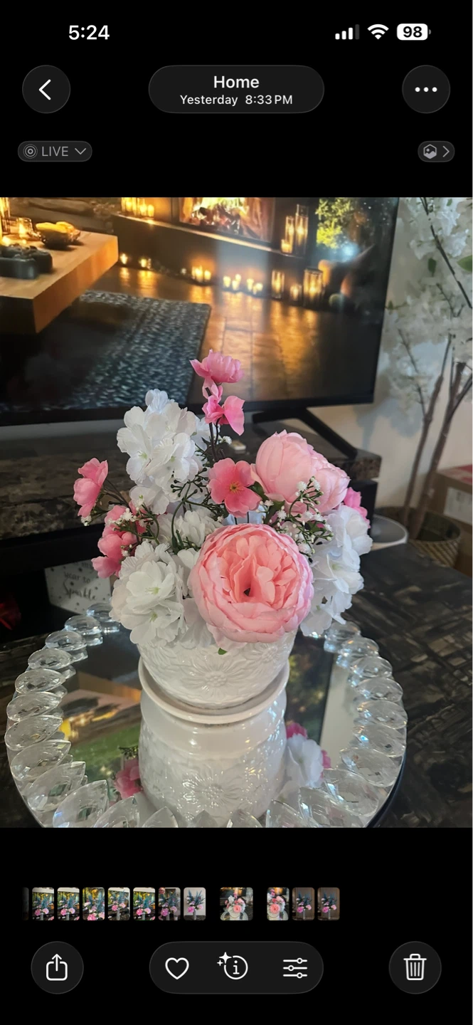 Artificial Flower Arrangement in White Vase - photo 2