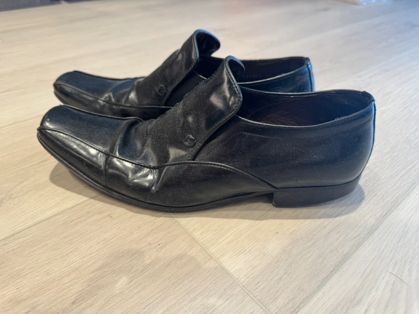 Black Leather Loafers Made in Italy - photo 2