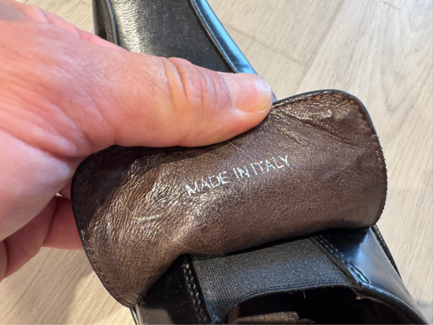 Black Leather Loafers Made in Italy - photo 4